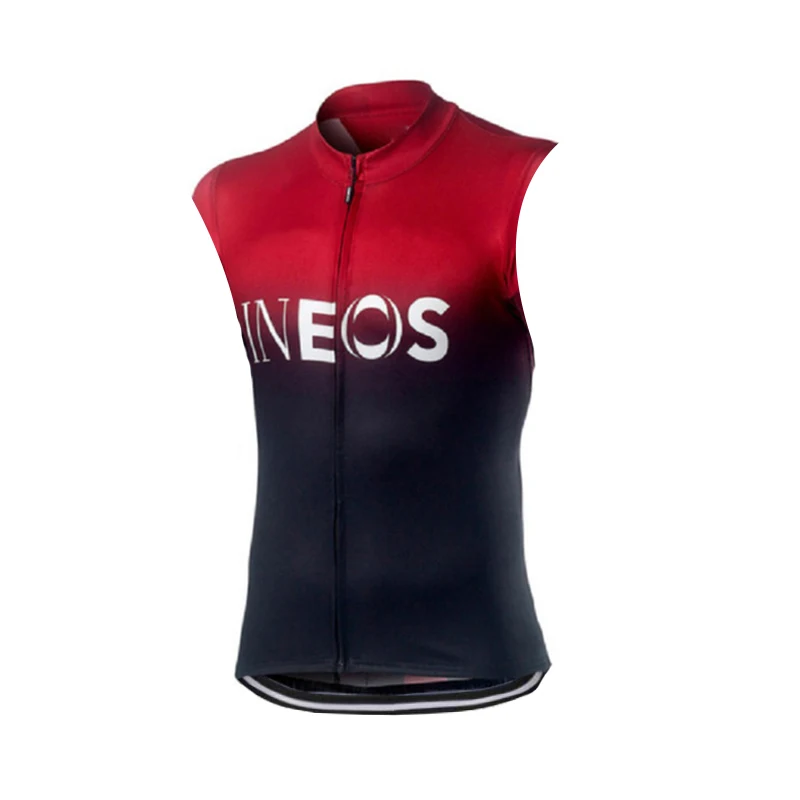 sleeveless Одежда для велоспорта Pro Team INEOS, летний комплект из Джерси для велоспорта, дышащие спортивные майки для горного велосипеда, Мужская велосипедная форма - Цвет: sleeveless