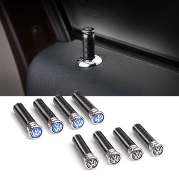 

Carbon Fiber Car Door Pin Lock Knob Pull Pins Cover for VW Amarok Caddy Jetta Touareg Polo Golf Interior Accessories