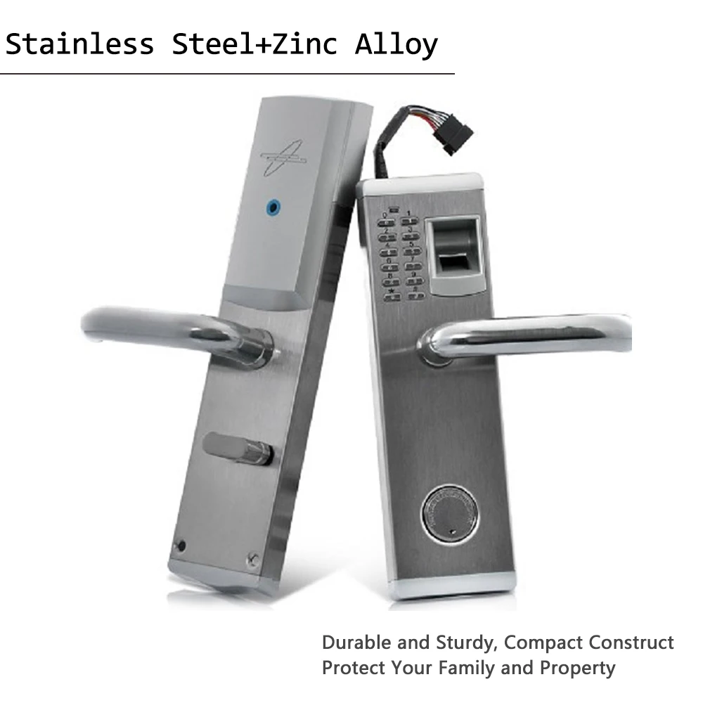 

3 In 1 Electric Door Lock Fingerprint Lock Fingerprint Code Unlock Smart Door Lock with 2 Keys for Home Office Use