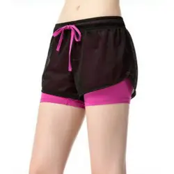 Женские удобные короткие женские шорты для фитнеса, шорты для бодибилдинга, быстросохнущие и впитывающие пот летние шорты