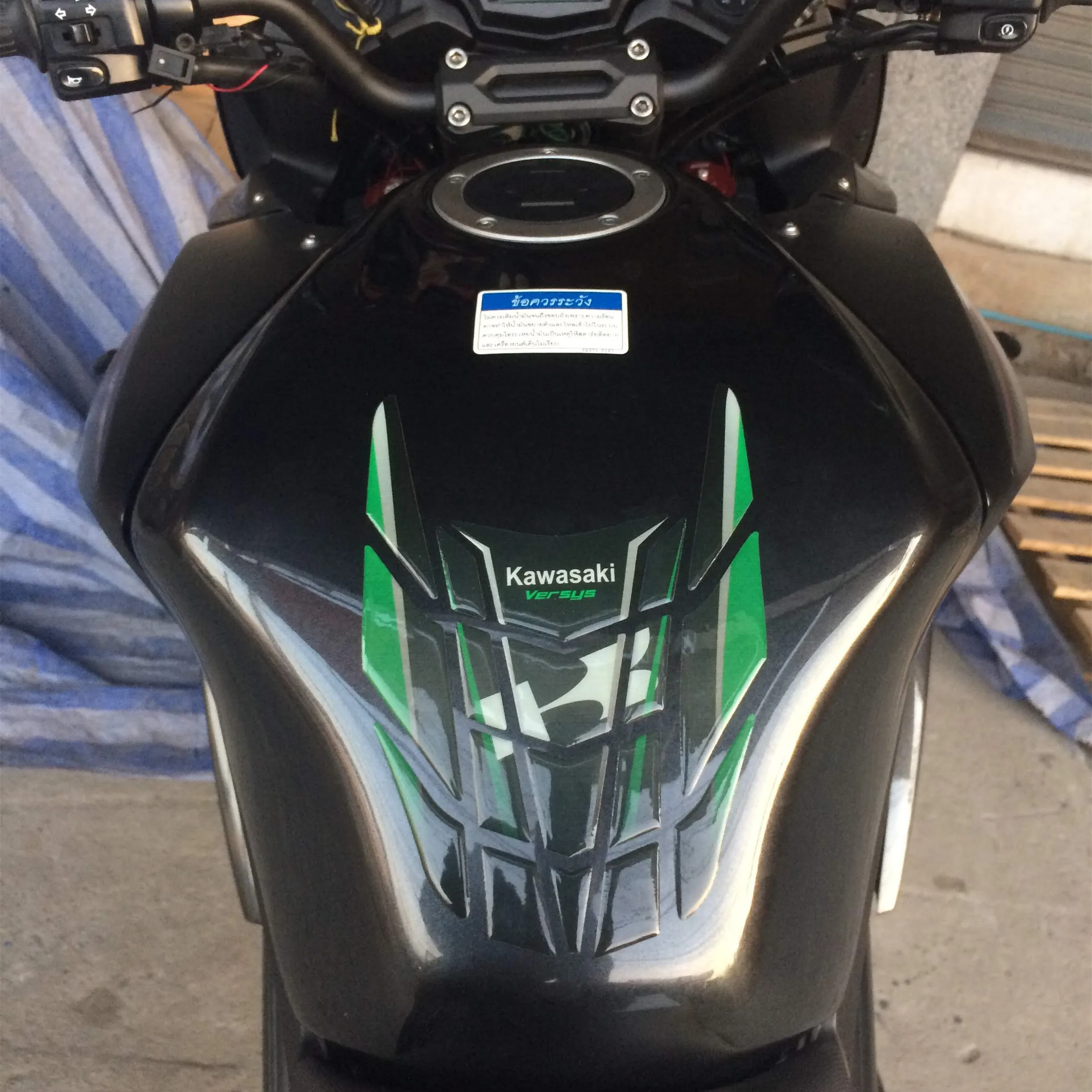 Мотоцикл для Kawasaki versys650 versys 650 300x приподнятый топливный бак накладка наклейка 3D Светоотражающая наклейка DIY Аппликация крышка бака