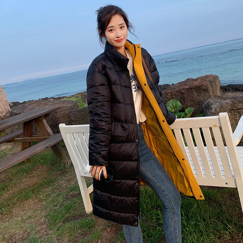 

Cross Border 2019 Winter New Style Stand Collar Thin down Jacket Cotton-padded Clothes Student Mid-length Cotton-padded Clothes