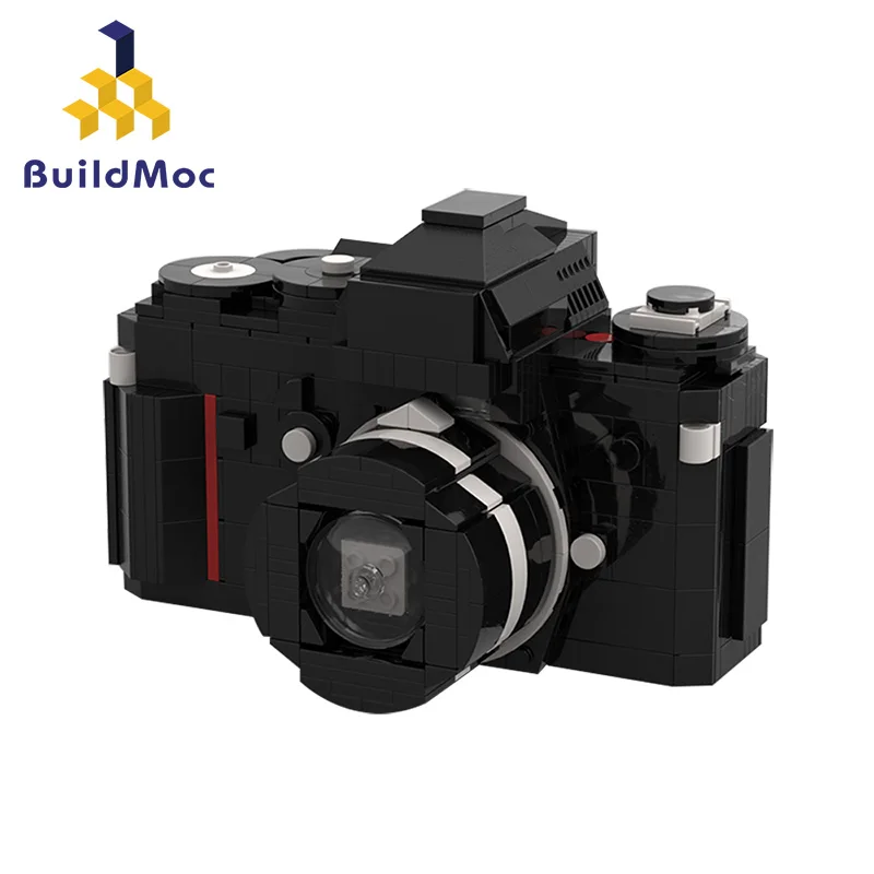 

Buildmoc legoins Small particle creative building block SLR Camera Photo assembly toy ornament model children's birthday gift