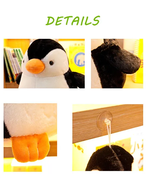Fancytrader 26'' Lovely Giant Stuffed Polar Penguin Plush Toy Fat Soft Penguin Doll Animal Pillow Nice Gift Home Decoration 65cm (14)