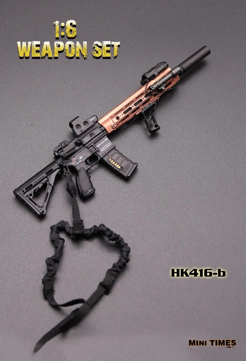Mini Times 1/6 HK416 M4 Rifle Gun Model for 12'' Action Figure Soldier Toy - Picture 15 of 18
