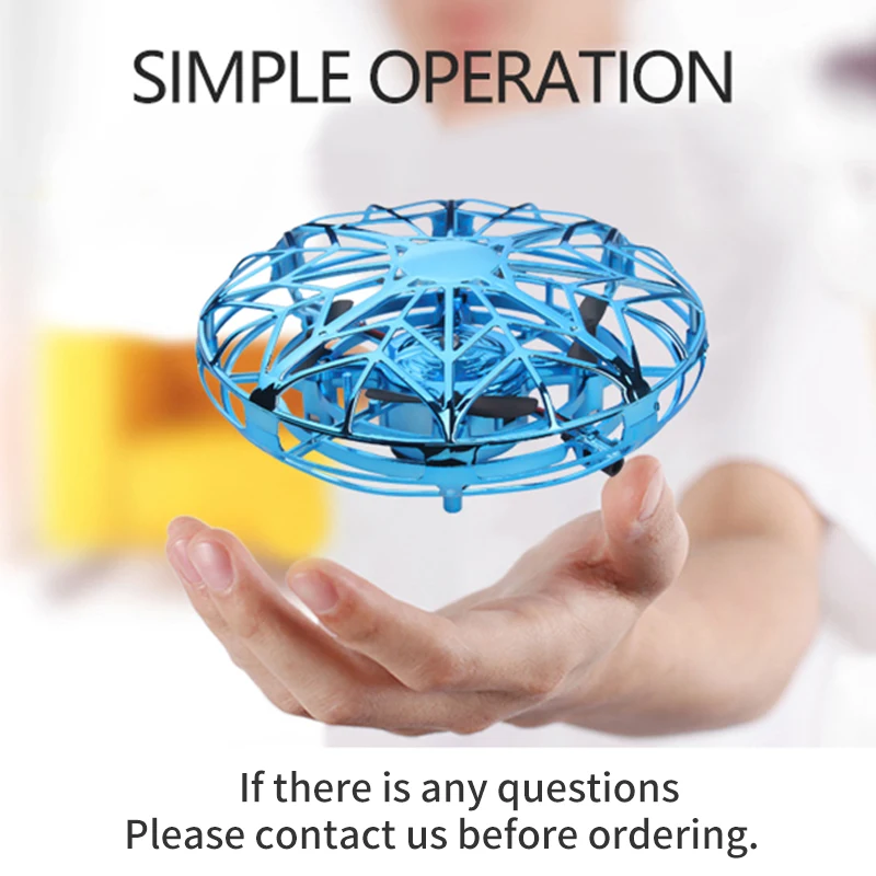 Мини Дрон НЛО ручное управление вертолет на радиоуправлении Рождественский