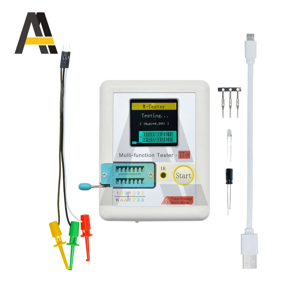 LCR-TC1 LCR-TC2 TC-T7-H LCR-T7 LCD Display Transistor Test TFT Diode Triode Capacitor Multi-meter Resistor NPN PNP MOSFET 5