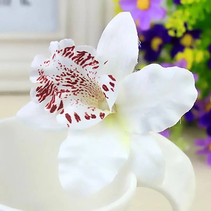 alice headband 1PC New Butterfly Orchid Hair Clips Flowers Women 18 Colors Fashion Hot Gift Sand beach Fake Handmade Chic Sweet and sexy mini hair clips Hair Accessories