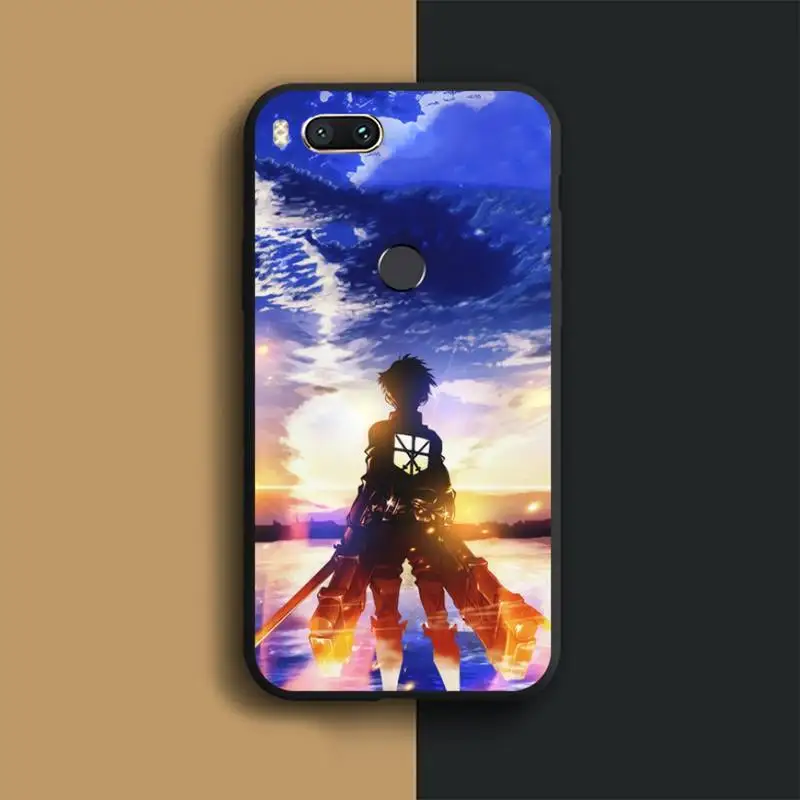 xiaomi leather case color Anime Attack on Titan Phone Case For Xiaomi Mi Note 10 Lite pro 7 9 9t pro se a2 lite xiaomi leather case Cases For Xiaomi
