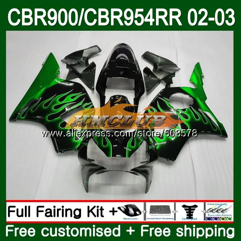Средства ухода за кожей для HONDA CBR 954 RR CBR900 RR CBR954 RR 2002 2003 76CL. 0 CBR 900RR CBR954RR CBR900RR CBR 954RR 02 03 обтекатель зеленый пламя - Цвет: No. 1