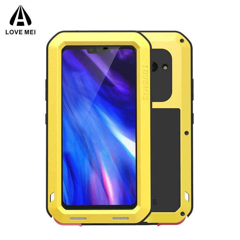 

LOVE MEI Aluminum Metal Case For LG V40 Cover Powerful Outdoor Armor Shockproof Waterproof Case For LG V40 LG V 40 Cover
