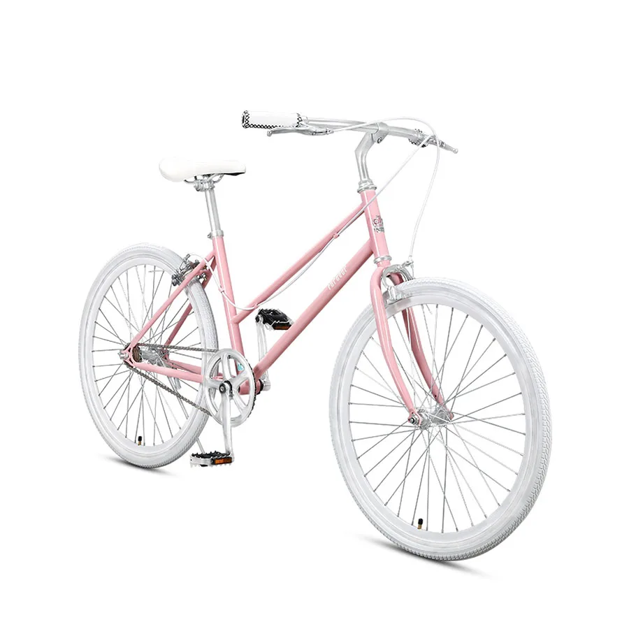 lady commuter bike 24 inches bike Commuter bicycle single speed vintage Bike inlcude basket Cruiser frame