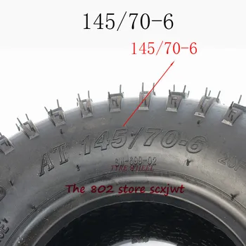 

6 inch AT145/70-6 Vacuum Tyres Tubeless Tire for 49cc 50cc 110cc Electric ATV Scooter Buggy Go kart Bike Vehicle Parts Off Road