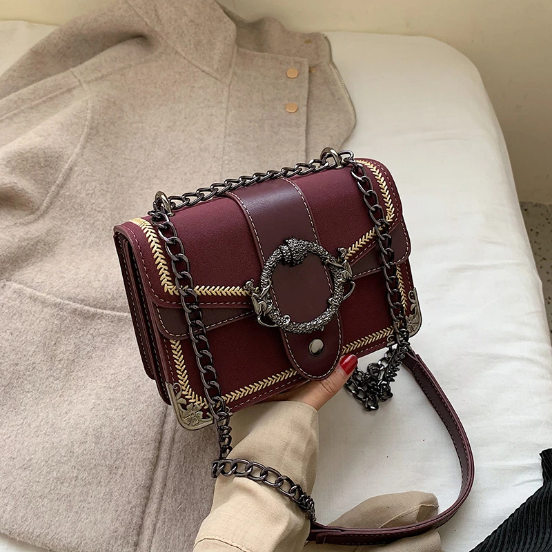 AS PHOTO Bolsos Mujer квадратные сумки через плечо для женщин роскошные сумки женские сумки дизайнерские кошельки женские сумки через плечо - Цвет: AS PHOTO