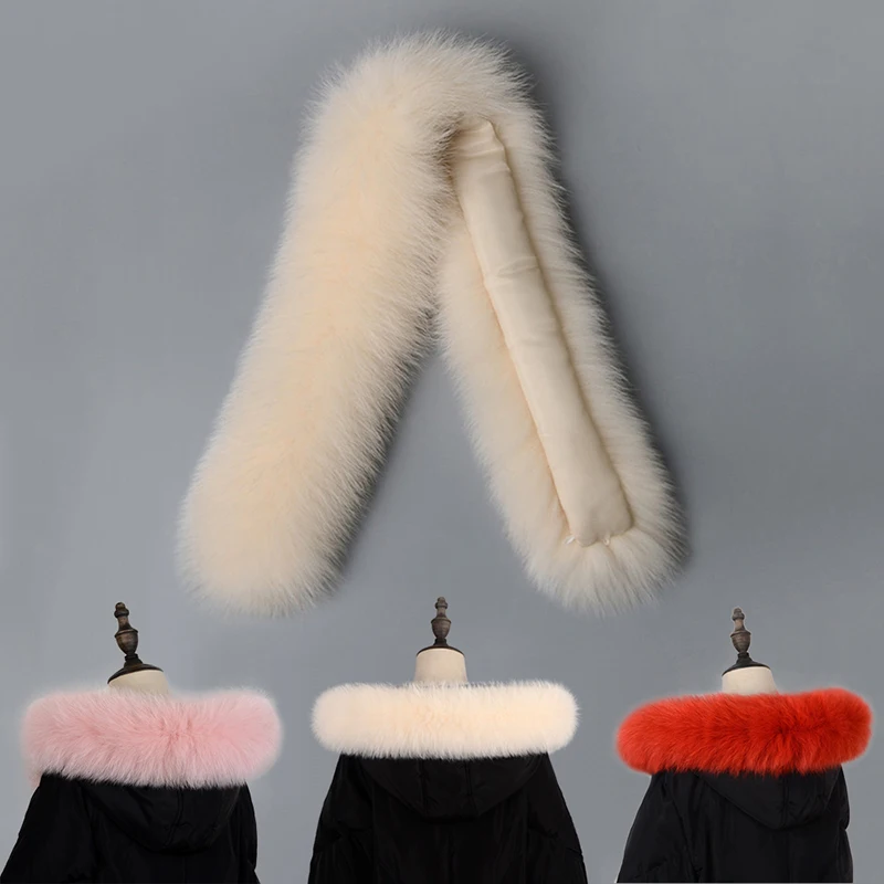 Natural Fur Tapes for Collar DIY Apparel Sewing Fluffy Trim Trimming Fabric Home Decoration Red Pink Beige Costume - Цена: 1 485,86 руб.