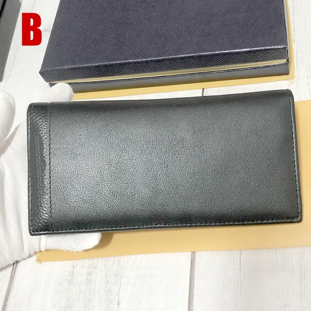 Luxury Men's Long Wallet MB Purses Genuine Leather  Designer Wallet  MHB09 2