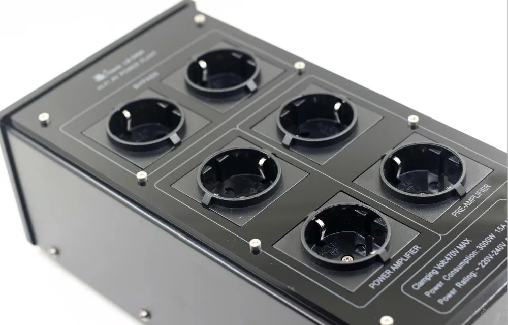 LB-5600 Hi-Fi мощность фильтр завод Schuko розетка