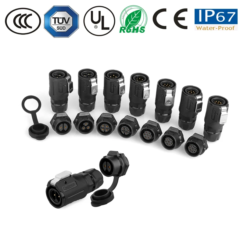 M16 2 3 4 5 7 8 контактный IP67 водонепроницаемый разъем для промышленного