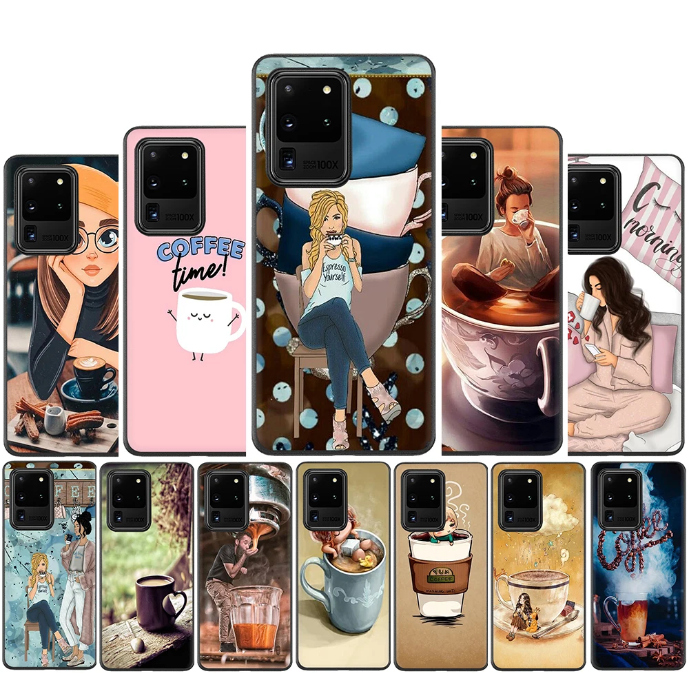 Coffee time Silicone Case For Samsung S10 Note 10 Lite S20 Plus Ultra A01 A11 A21 A41 A51 A71 A81 A91 | Мобильные телефоны и