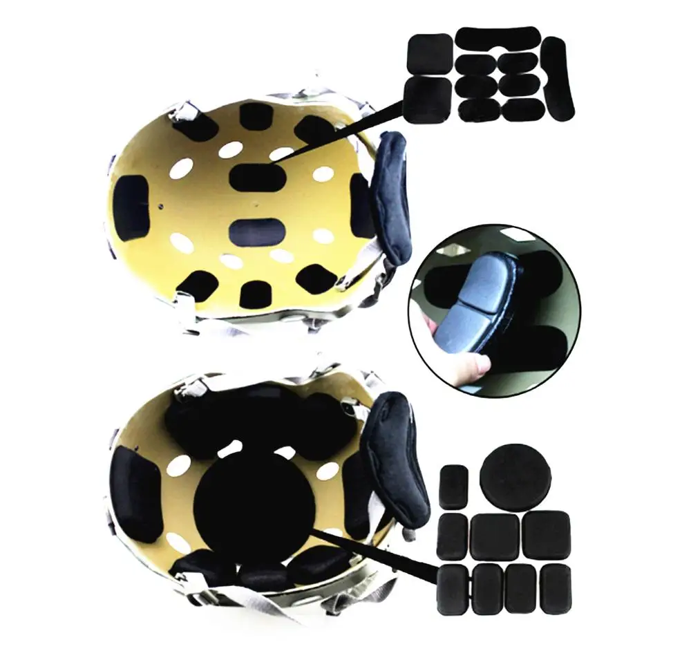 Best Airsoft Helmet Pads 19PCS/Set Tactical Helmet Replacement