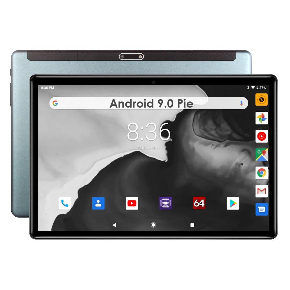 

Global ROM 10 inch tablet 32GB eMMC Storage Android 9.0 Pie Dual Cameras 1280*800 IPS 2.5D Glass Screen Bluetooth Wifi GPS Pad