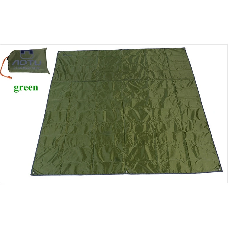 green 420D ткань Оксфорд водонепроницаемый открытый кемпинг коврик для пикника одеяло Портативный Легкий пляжный коврик прочный походный Кемпинг наземный коврик - Цвет: green