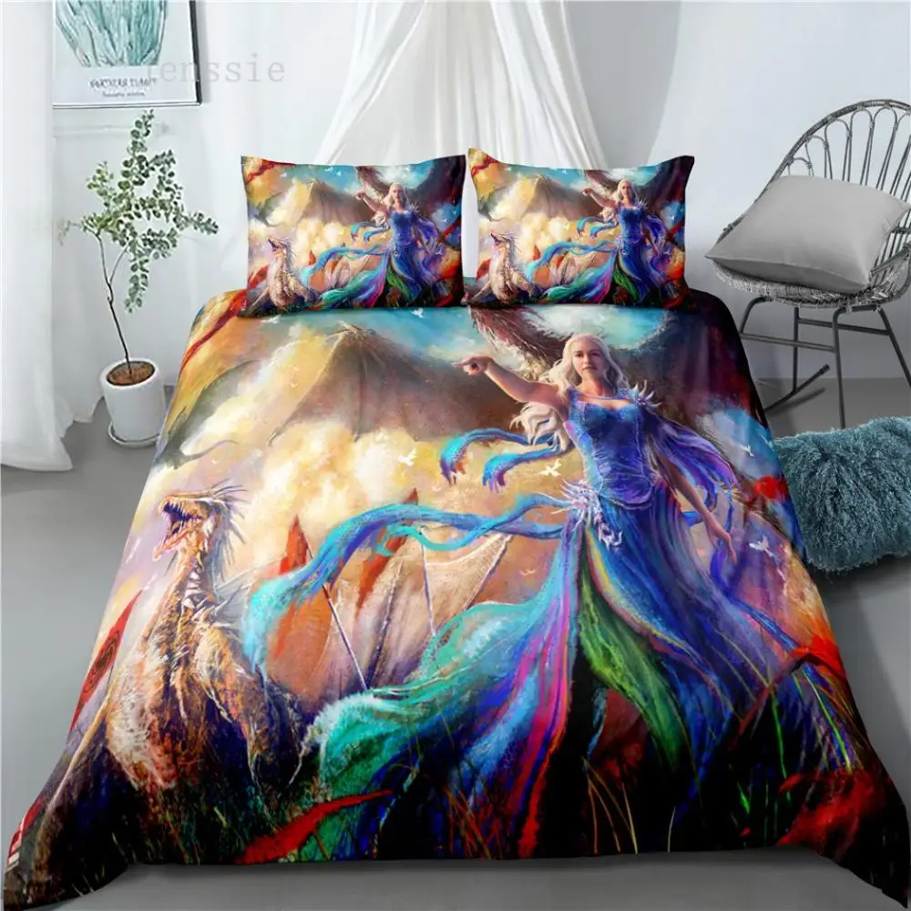 

New Arrival A Song of Ice and Fire 3D Bedding Set Printed Duvet Cover Set Twin Full Queen King Size Soft Bedclothes Dropshipping