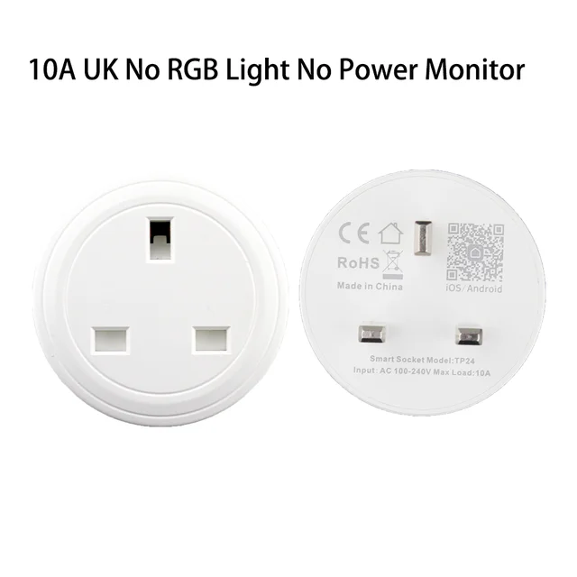 Tp 24 Wifi Control remoto Enchufe inteligente Interruptor de encendido Tp 24 Wifi Control remoto Enchufe inteligente Interruptor de encendido
