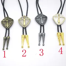 new American original cross leather and zinc alloy tie for men's wedding beautiful gift