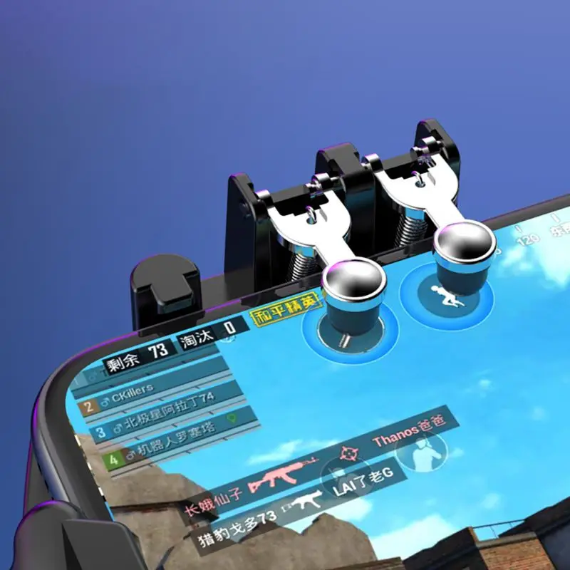  6 Triggers Mobile Game Controller Phone Gamepad With Cooling Fan For PUBG And Honor Of Kings