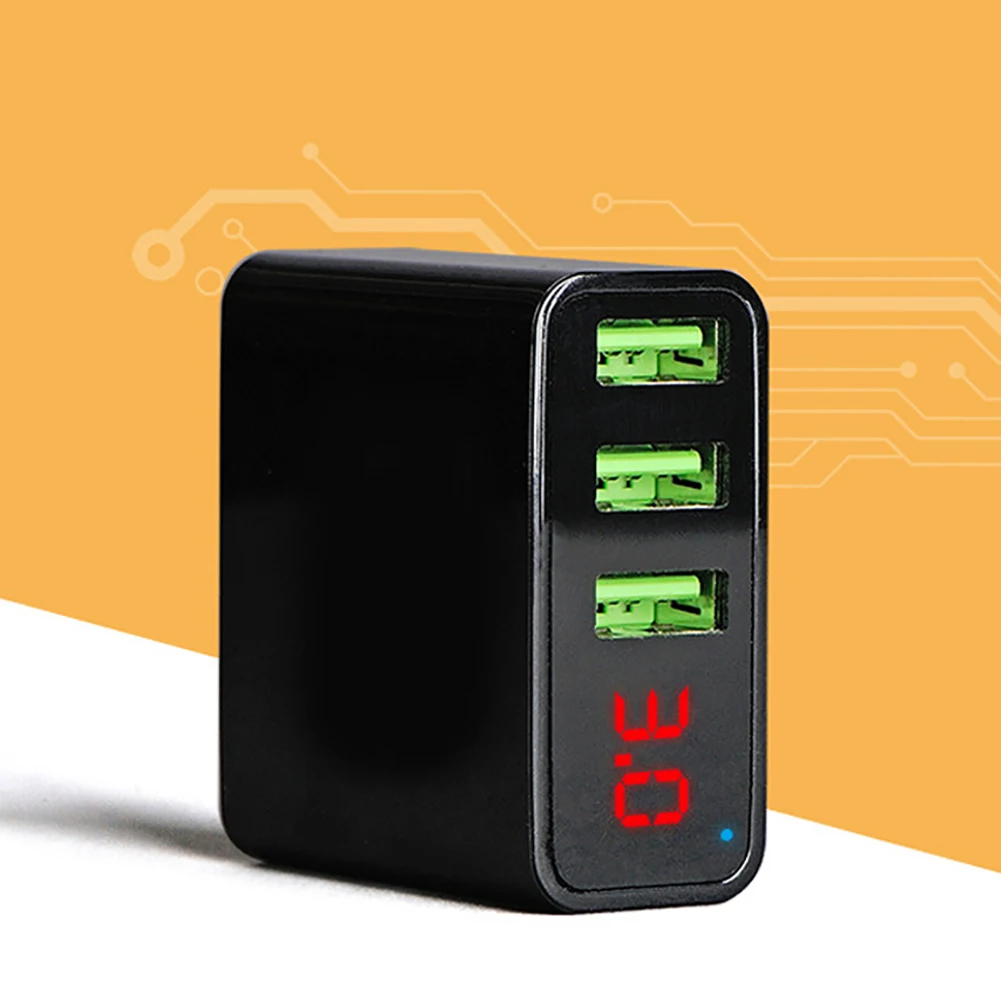 Новое поступление телефон планшет 3.4A 3 usb порта ЕС/США штекер QC3.0 быстрое зарядное устройство переходник под розетку