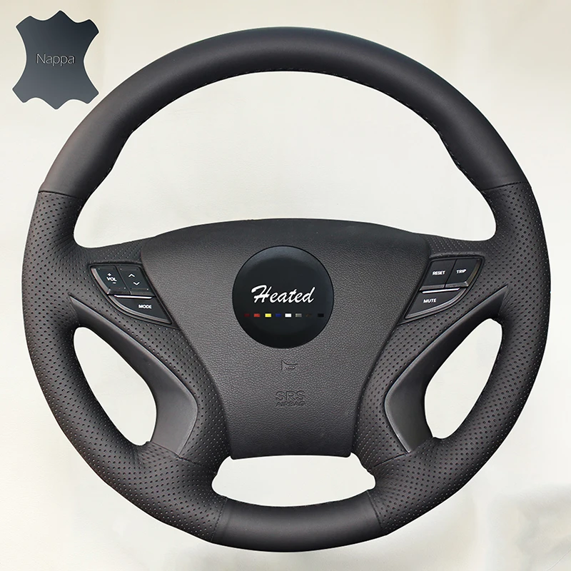 Genuine Nappa Leather Auto wheel steering cover for Hyundai sonata 2008