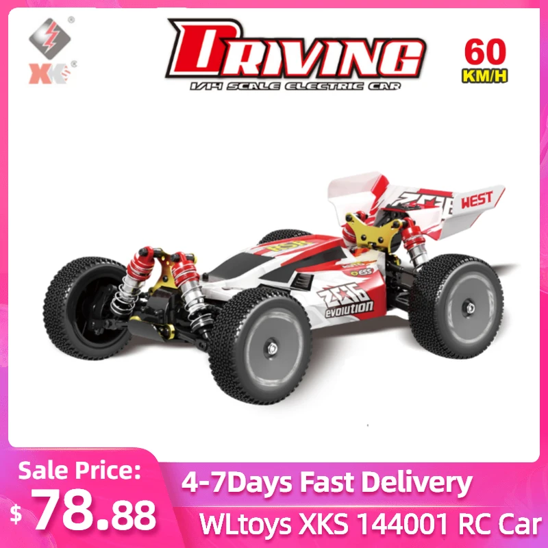 WLtoys XKS 144001 1/14 2 4G гоночный автомобиль с дистанционным управлением конкурс 60 км/ч