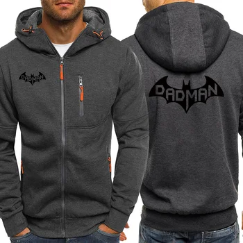 

Batman Streetwear Men Casual Hooded Autumn 2019 New Superhero Jacket Zipper Long Sleeve Hip Hop Coat Sweatshirts Fleece Hoodie