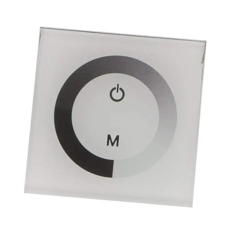 Press wall-mounted LED RGB strip controller to control 12V-24V switch dimmer