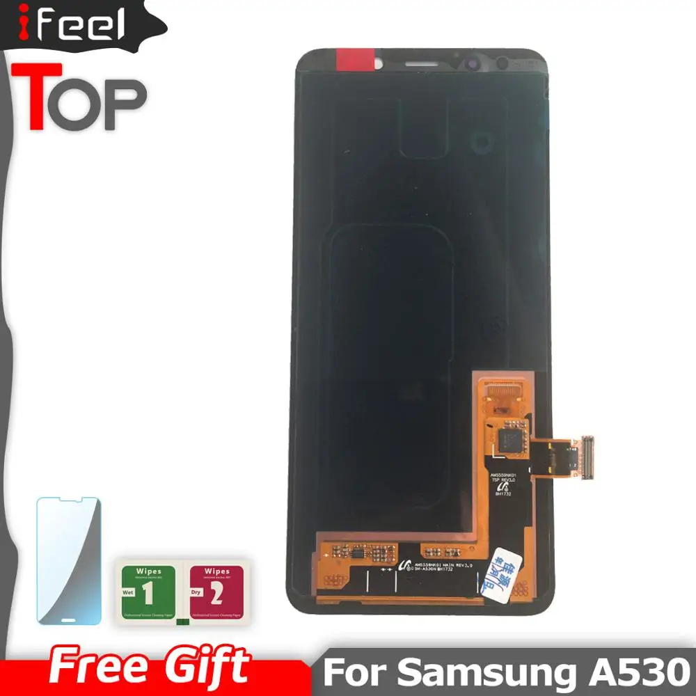 Для Samsung Galaxy A8 2018 A530 A530F A530DS A530N SM-A530N ЖК-дисплей + сенсорная панель дигитайзер