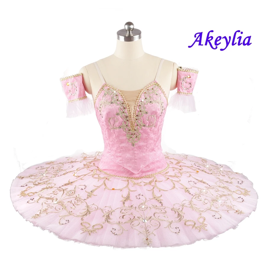 

Split Pink professional Ballet Tutu YAGP Jacquard fabric Classical Platter pancake Tutu ballet custom for Sugar Plum Fairy Child