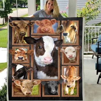 

to my daughter birthday Lovely Animal Pattern Custom Fleece Photo Blanket for kids Gift