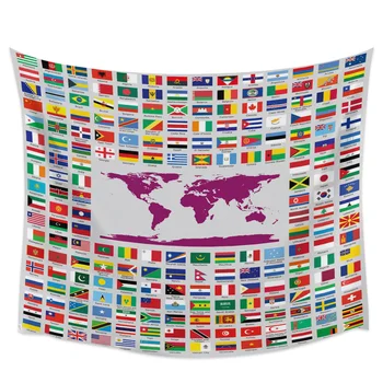 

Pacific World Map Flag Geometric Wall Hanging Wall Decor Coverlet Blanket Curtain Towel Sheet Throw Yoga Mat Lightweight