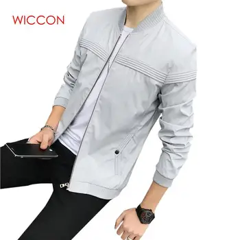 

2020 High Quality Man's Brand Jacket Fashion Slim Teens Black Gray Blue Male Jacket Plus Size 4XL New Spring Autumn Solid Wear