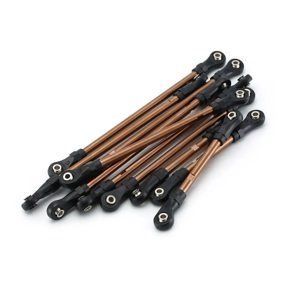 

10PCS Stainless Steel Rod Linkage Links Plastic Rod End 324MM Wheelbase For 1/10 TRAXXAS TRX-4 RC Crawler Car