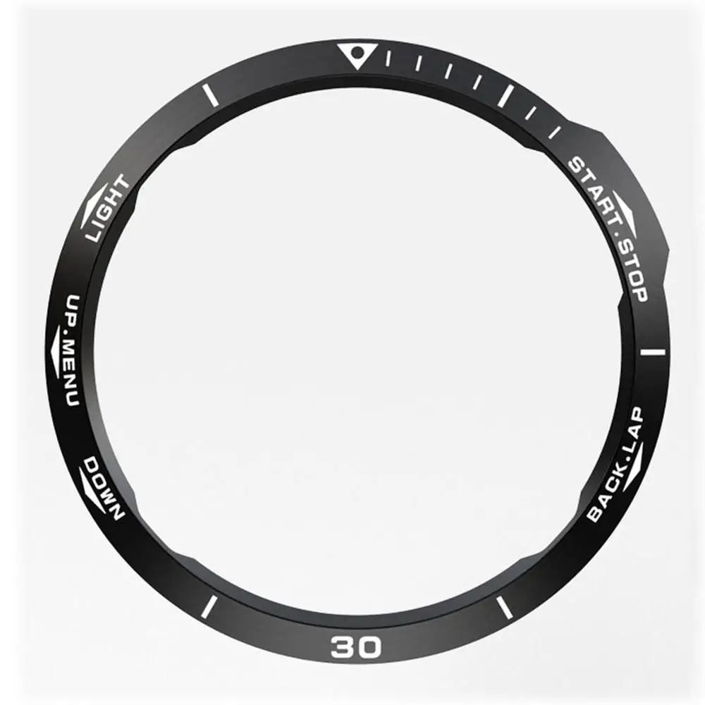 Stainless Steel Sculptured Bezel Ring with Adhesive Anti-Scratch Cover