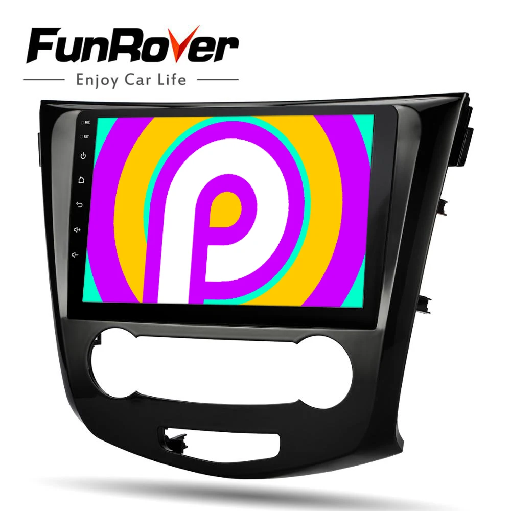 Автомобильный dvd плеер Funrover 2.5D + IPS 10 1 дюйма 2 din android 9 0 мультимедийный для Nissan Qashqai