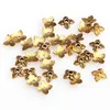 100 Pcs Tibetan Silver / Gold Tone Alloy 4 Leaf Bead Caps for Jewelry Making Findings 6mm Beads DIY Craft ► Photo 3/6