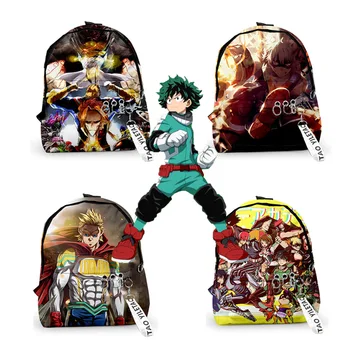 

My Hero Academia Academy Hero Backpack School Bags Mochila Travel Bags Ribbon Ring Circle Backpack Small bags For Boys Girls