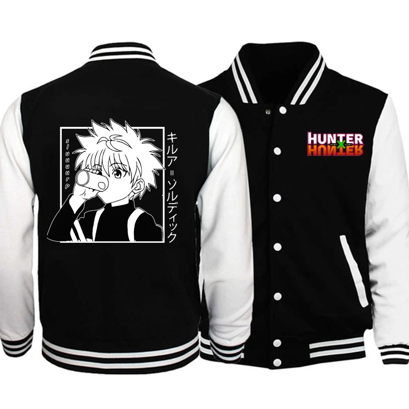 2020 аниме Hunter X kawaii killua бейсбольная куртка унисекс толстовка с длинным рукавом