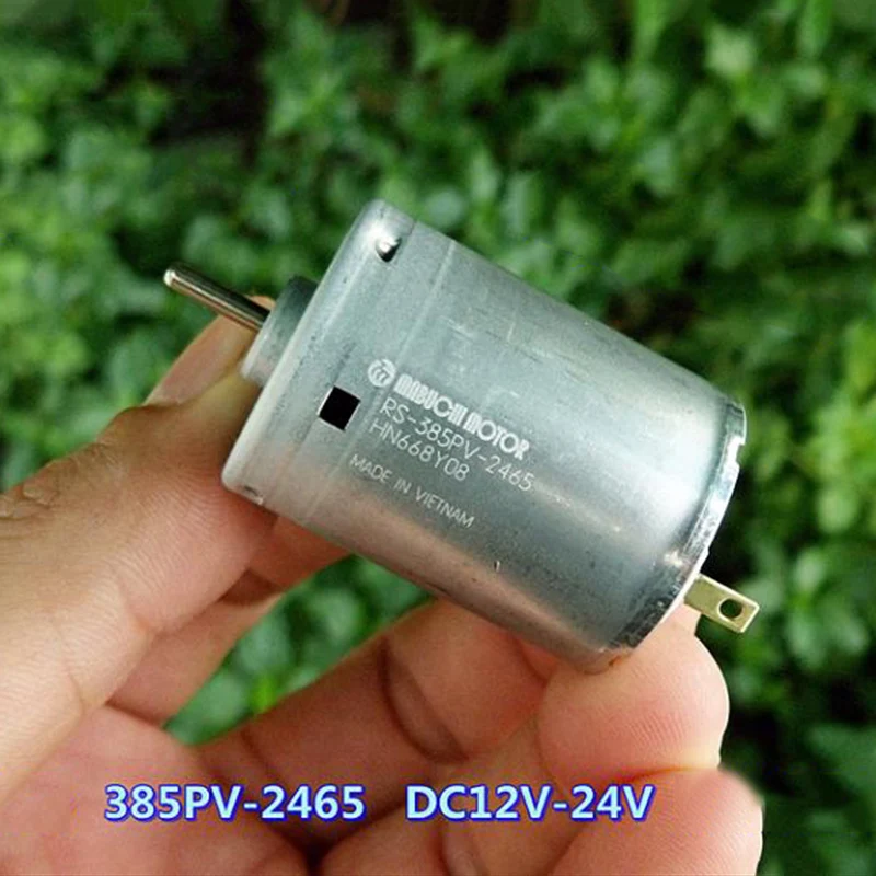 Mabuchi RS-385PV-2465 DC 12 V-24 V 18500RPM высокоскоростная Угольная щетка мини 385 Электрический мотор для волос сушилка Тепловая пушка Игрушечная модель
