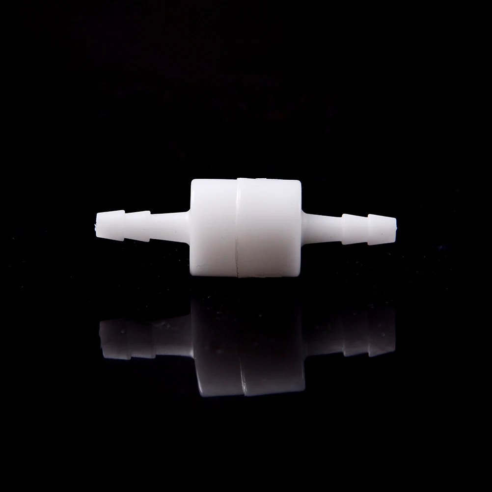1Pcs White Plastic One Way 4mm Inline Check Valve Fuel Gas Liquid Water