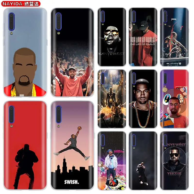 Silicone Case For Xiaomi 12 11 Ultra 10 9 8 a2 a3 Lite Mi 9se 6x Cc9 11Pro Cover Kanye Omari West Coque | Мобильные телефоны и