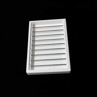 Small Tray Превосходный белый акриловый Diy коробка поиска кольцо показ Чехол держатель ювелирных изделий дисплей браслет бусины коробка для хранения Органайзер с крышкой - Цвет: Small Tray